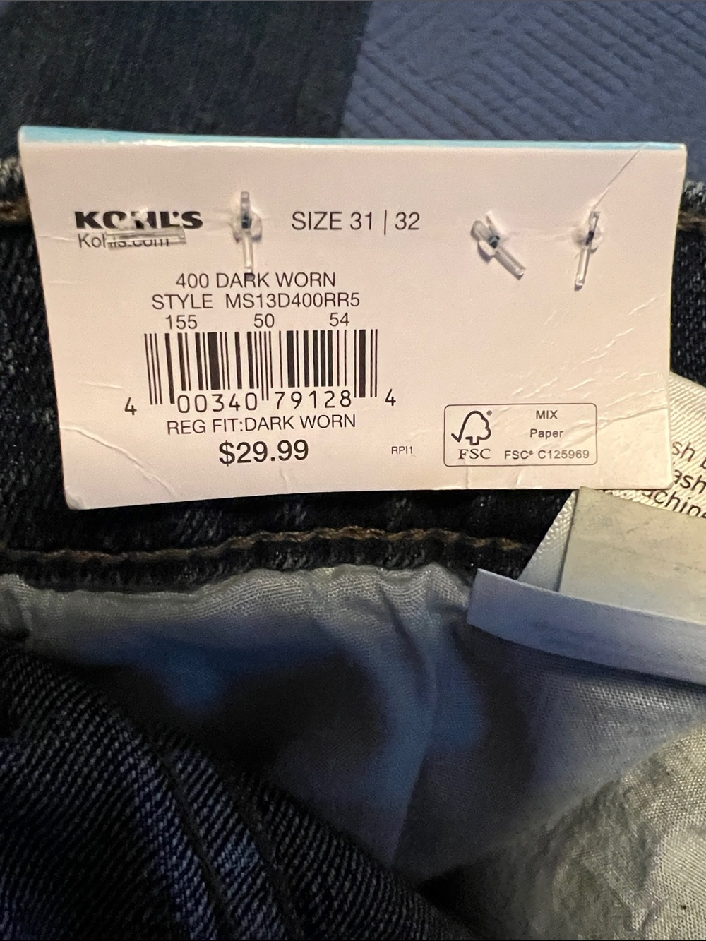 Sonoma Everyday Jeans - Dark Blue Wash - Picture 3 of 4